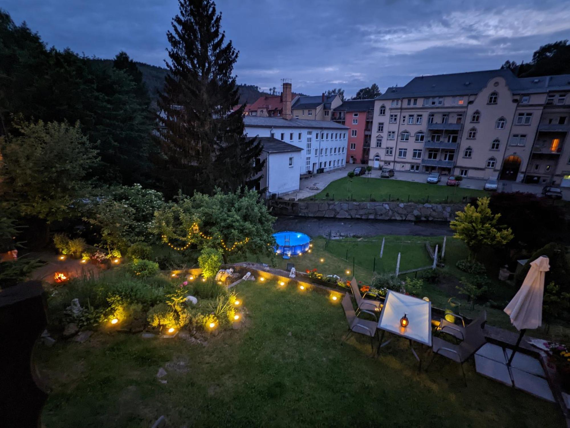 Idyllische Erholung - Sauna, Garten, Pool&Fluss - Zi1 Sebnitz Exterior foto