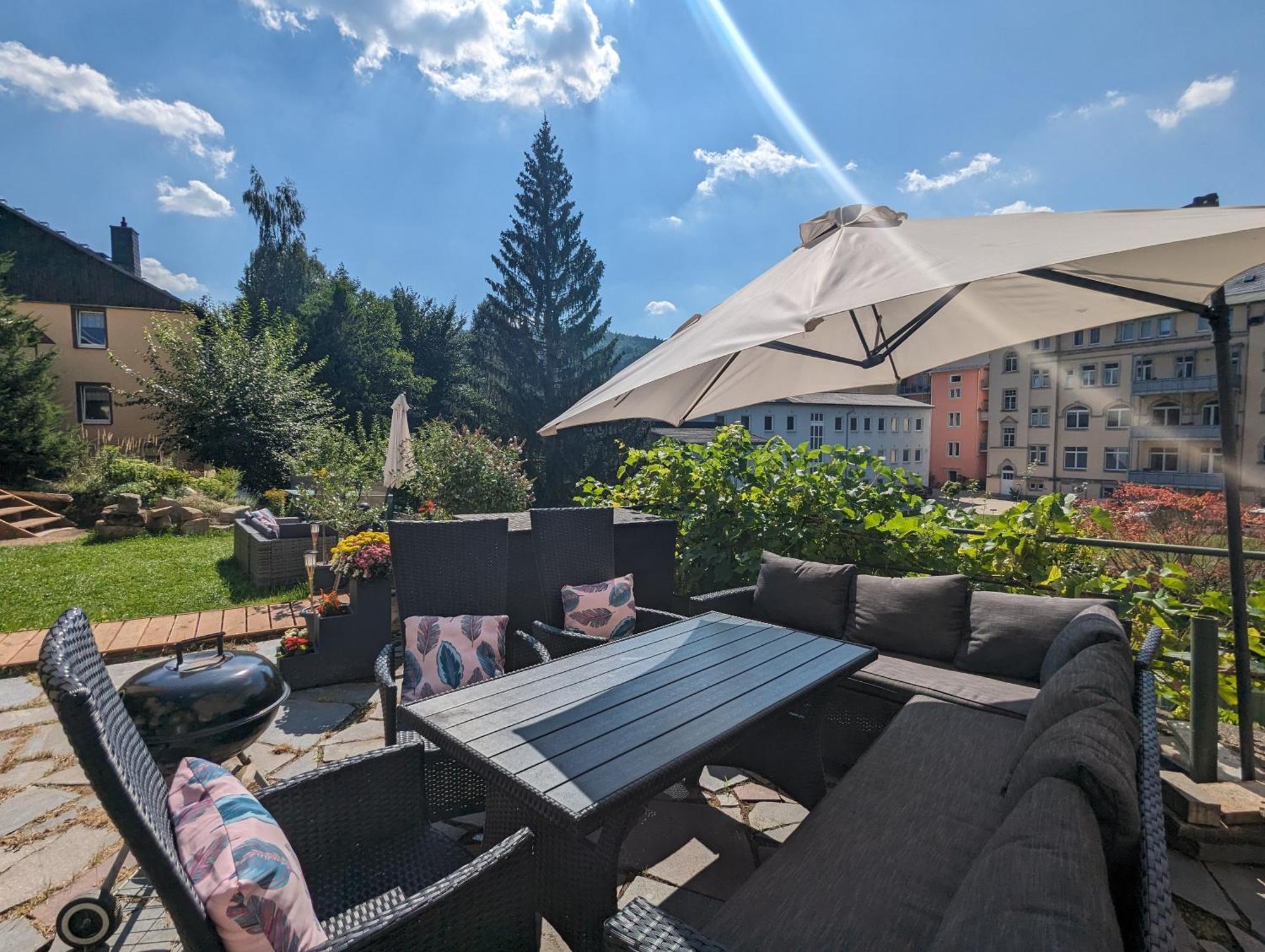 Idyllische Erholung - Sauna, Garten, Pool&Fluss - Zi1 Sebnitz Exterior foto
